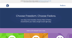 Desktop Screenshot of getfedora.org